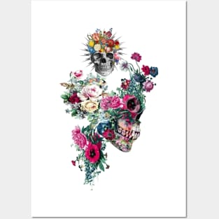 Flower Skull Posters and Art